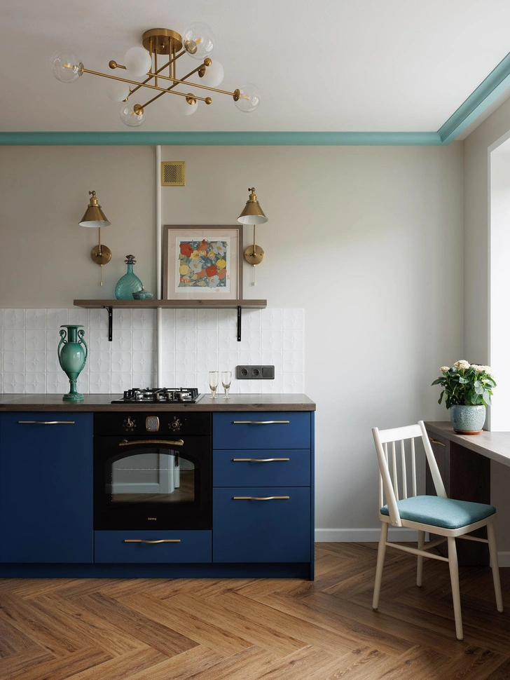 Винтаж и цвет: квартира 49 м&sup2; в Санкт-Петербурге под сдачу