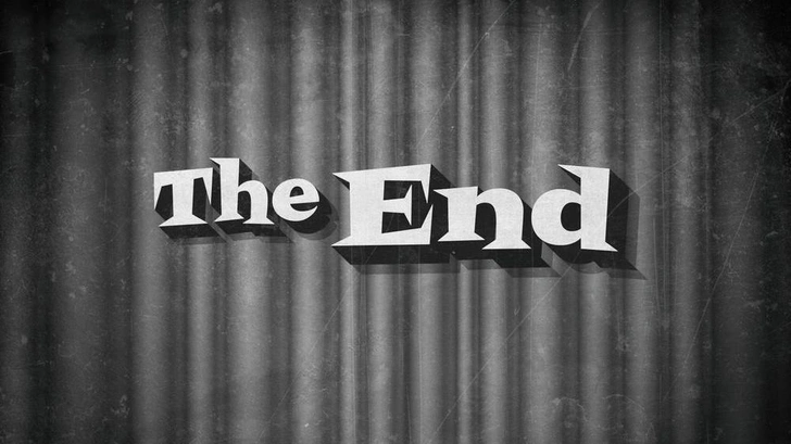 Подпись: «Конец» | Источник: Callahan/Shutterstock/Fotodom.ru
