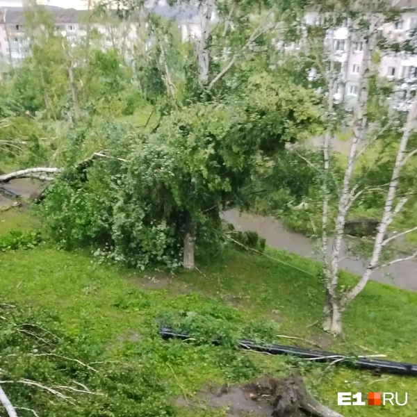 На Кушву обрушился мощный смерч: что известно о последствиях | Источник: читательница E1.RU