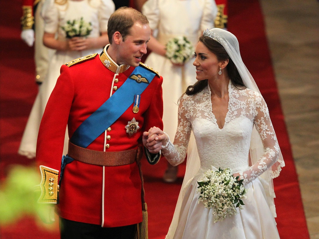 Принц Уильям и Кейт Миддлтон в день своей свадьбы, 29 апреля 2011 | marieclaire.ru