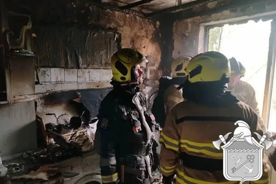 При пожаре в Сертолово спасли троих детей