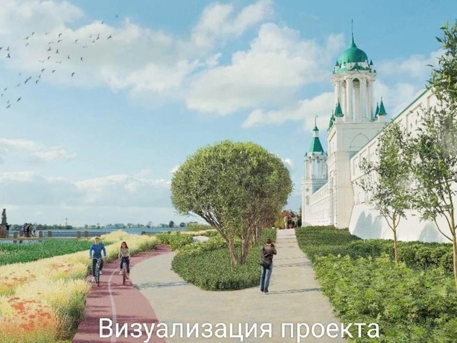 Эскиз будущего облика набережной после реконструкции | Источник: Михаил Евраев / Telegram