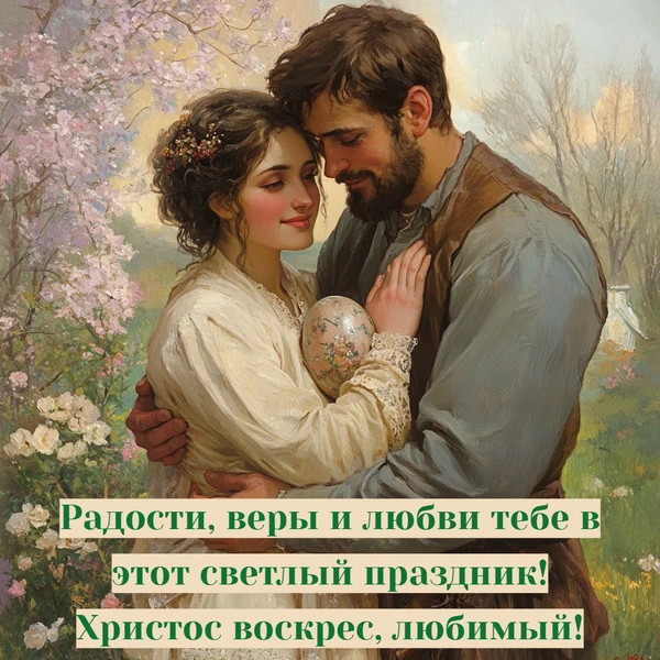 открытка на Пасху, пасхальная открытка, поздравление с Пасхой, открытки для родных, друзей и коллег | Источник: theDay/Midjourney
