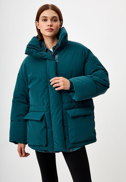 Куртка утепленная Sela Exclusive online, цвет: бирюзовый, MP002XW1CO3C — купить в интернет-магазине Lamoda
