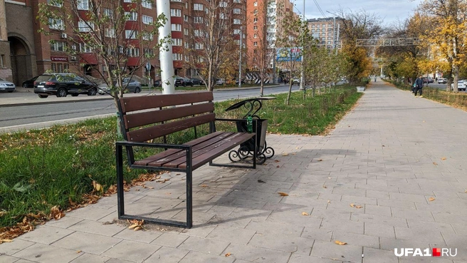 Вот гражданин оставил бутылку, хотя урна рядом