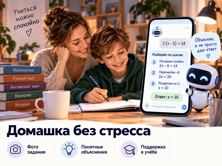 ИИ-репетитор домашних заданий в мессенджере MAX