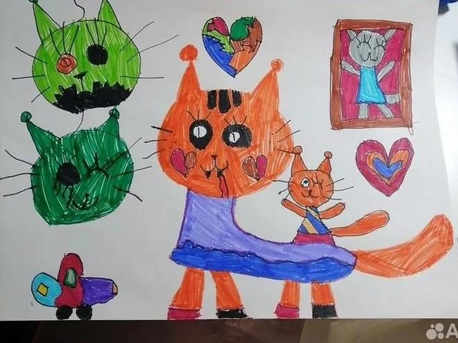 Рисунок 6-летней девочки | Источник: Avito.ru