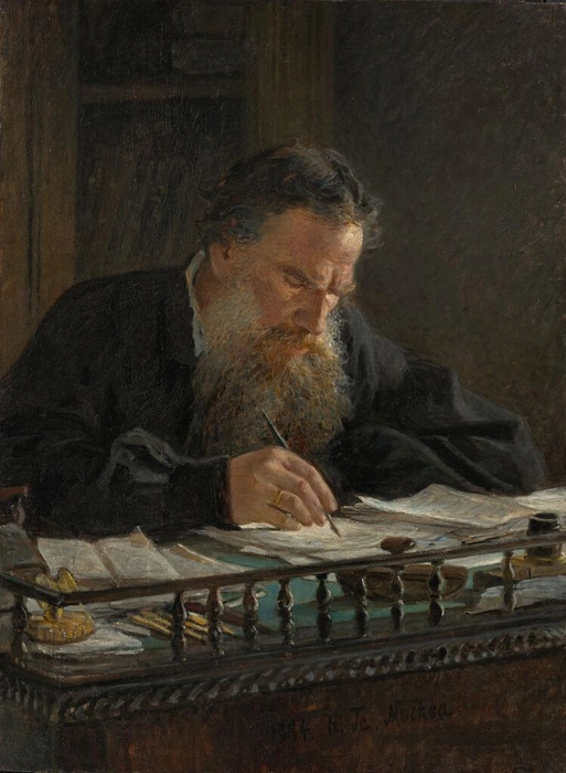 «Портрет Л.&nbsp;Н.&nbsp;Толстого», 1884 год | Источник: Третьяковская галерея / my.tretyakov.ru
