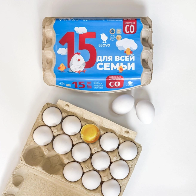 Одной из ключевых особенностей яиц «Азovo» является отсутствие искусственных красителей в составе кормов для птицы | Источник: ООО «ЛИТАН ГРУПП»