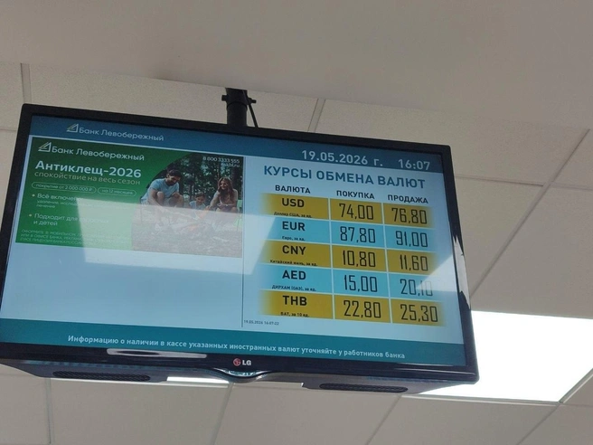 Курс покупки доллара в банке «Левобережный» оказался одним из самых низких среди проверенных | Источник: Мария Тищенко / NGS.RU