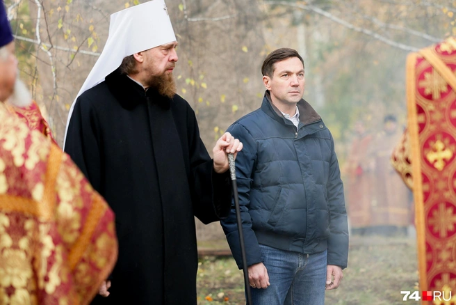 На шествие приехал мэр Челябинска Алексей Лошкин, известный своей религиозностью | Источник: Наталья Лапцевич