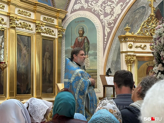 Отрывок из службы перед Крестным ходом | Источник: Николай Сальников / 56.RU