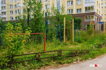 Так выглядит детская площадка | Источник: Тимофей Калмаков / 59.RU