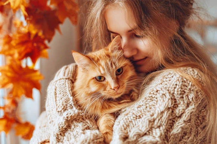 День рыжего кота: 27 открыток для родных и друзей, которые приносят счастье | Источник: Midjourney