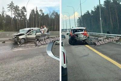 Многокилометровая пробка на М-12 после столкновения двух авто
