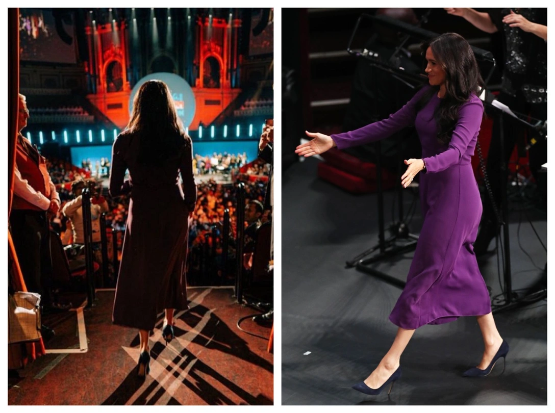 Герцогиня Меган на церемонии открытия саммита One Young World Summit в Королевском Альберт-Холле, Лондон, 22 октября 2019 | marieclaire.ru