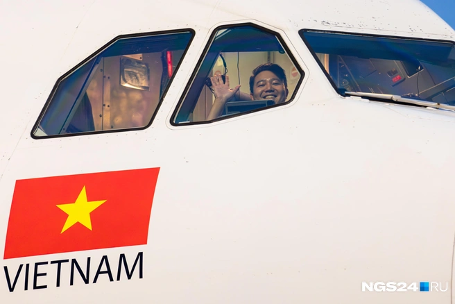 Вьетнамский пилот рад Красноярску или красноярцам | Источник: Мария Ленц / NGS24.RU