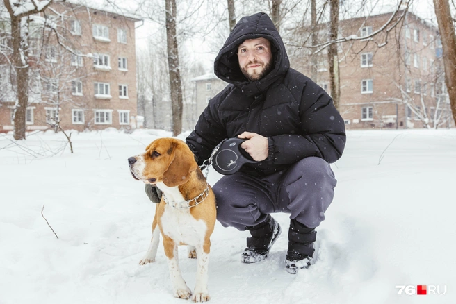 Денис и его верный пёс Кекс