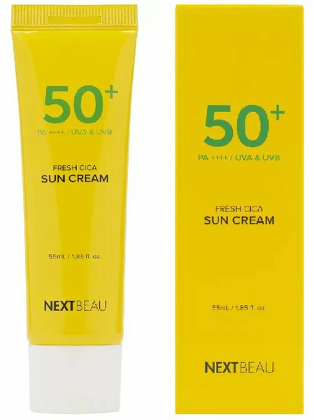 Солнцезащитный освежающий крем с центеллой азиатской SPF 50+ / PA++++ от NEXTBEAU