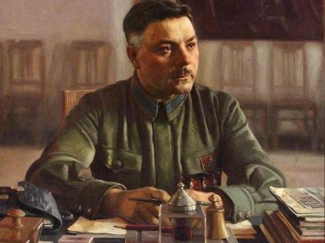 Исаак Бродский. «Портрет Климента Ворошилова в кабинете». 1929 | Источник: Wikimedia Commons
