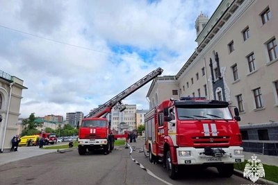 МЧС провело учения по тушению пожара в театре Улан-Удэ