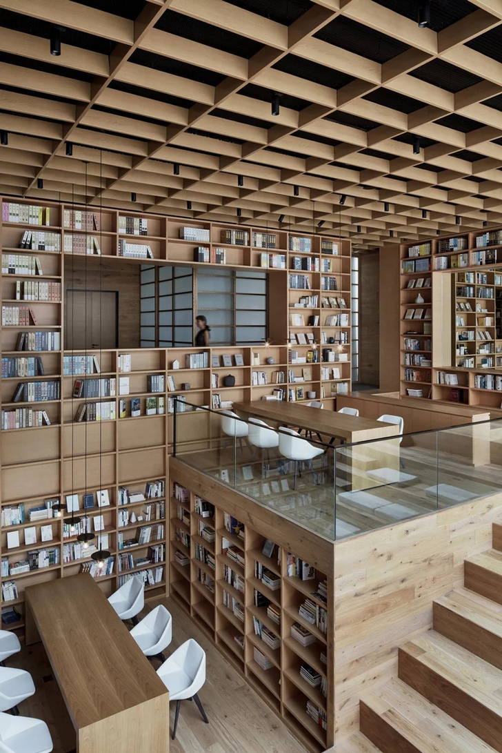 Деревянная библиотека в Ханчжоу (фото 12)