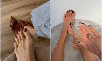 В цвете бургунди и других благородных оттенках: 20 красивых вариантов педикюра на осень 2025