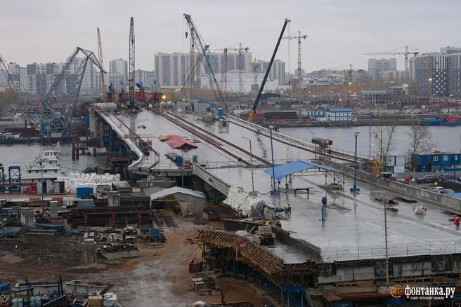 «40 лет никто этого не делал». Как строят Большой Смоленский мост | Источник: Сергей Николаев / «Фонтанка.ру»