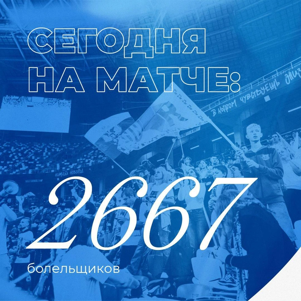 Количество приехавших фанатов | Источник: ФК «Пари НН» / t.me