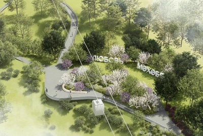 Renders reveal descent from Gorky Park to Kremlin Embankment