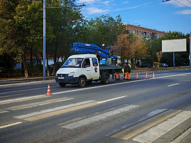 В Оренбурге после открытия подземного перехода на Пролетарской убирают «зебру» | Источник: мэрия Оренбурга