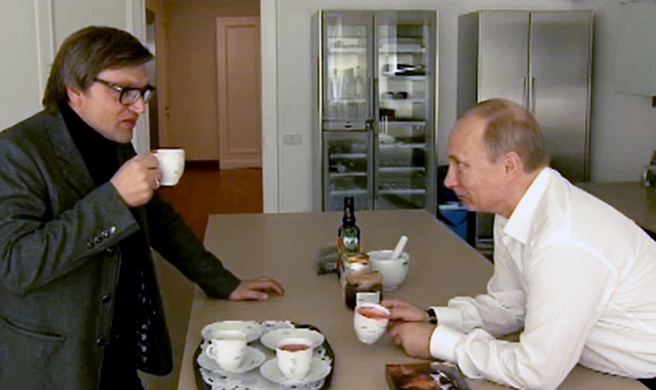 Помимо интервью с президентом, журналист снял документалки «Новейшая история: Театр имени СССР», «Жизнь и смерть Жени Белоусова», «Большое путешествие»