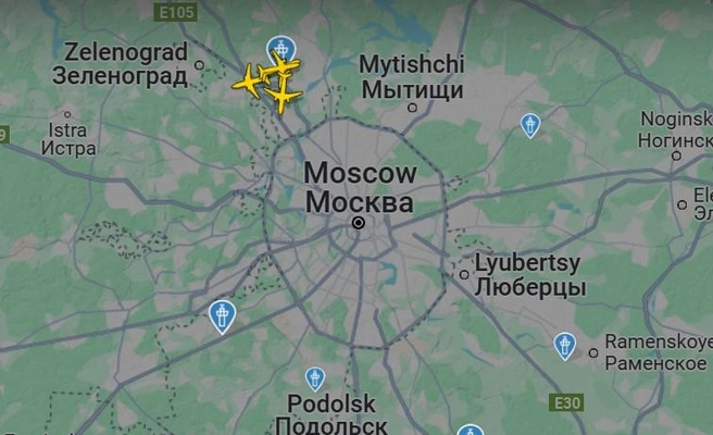 Так выглядит воздушное пространство над московским регионом, по данным сервиса Flightradar | Источник: Flightradar