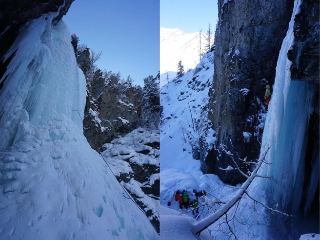 Антонину впечатлили замершие водопады | Источник: Читательница Антонина