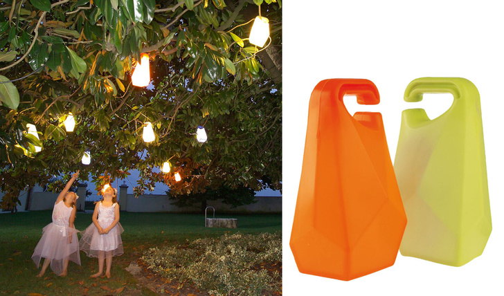 Садовые светильники Jerri, пластик, их можно развесить на дереве, как гирлянду. Casamania, www.casamania.it