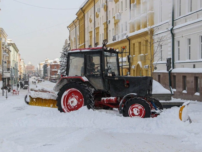 После обильных снегопадов Нижний Новгород оказался в снежном плену | Источник: Наталья Бурухина / NN.RU