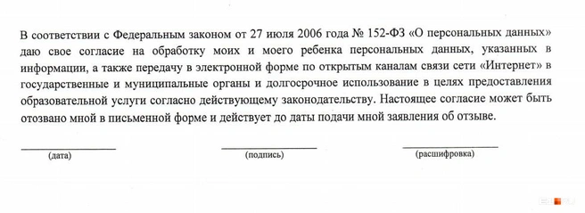 На обратной стороне — приписка о том, что данные могут быть переданы «по открытым каналам связи сети Интернет» | Источник: Михаил Зуев
