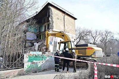 Дом на Чкалова в Перми снесут до 25 мая после обрушения
