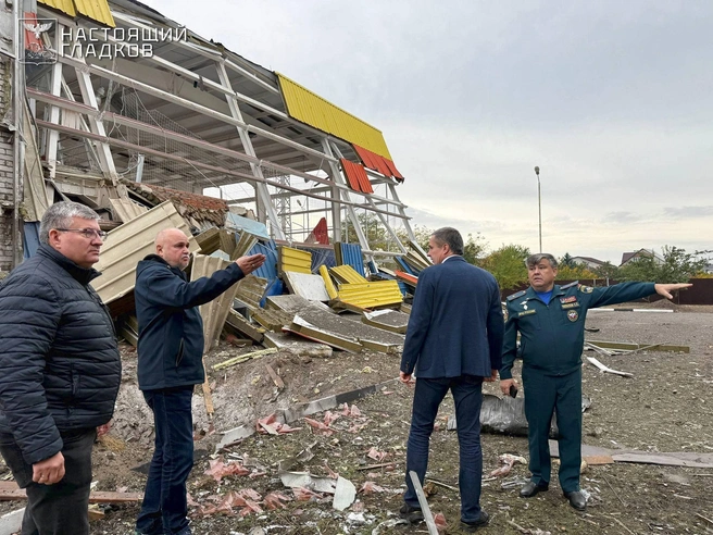 Последствия удара | Источник: Настоящий Гладков / Telegram