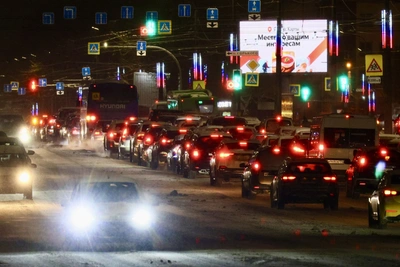 Челябинск парализован 10-балльными пробками