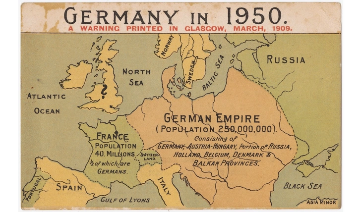 Карты: Как западные страны, противники Германии, представляли себе ее победу в войне