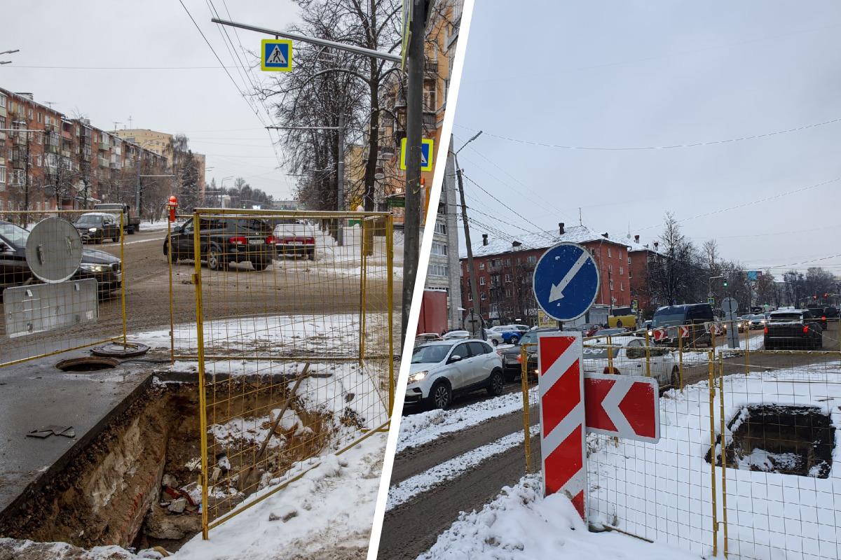 Почему на проспекте Толбухина в Ярославле постоянно роют котлованы | Когда  закончится ремонт проспекта Толбухина | Раскопки на проспте Толбухина - 17  декабря 2021 - 76.ру