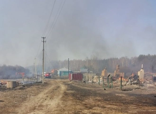 В Шацком районе загорелись 15 садовых домов и хозпостроек | 62.ru