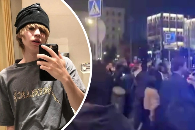 На бесплатный концерт рэпера Madk1d в центре Москвы нагрянули силовики | Источник: madk1d_music / Instagram (деятельность запрещена на территории РФ); читатель MSK1.RU