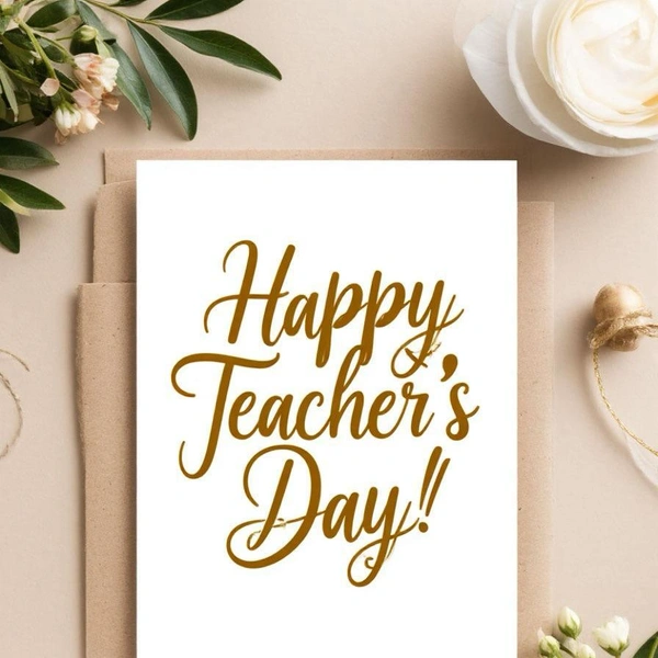 Открытка ко Дню учителя, поздравление ко дню учителя, поздравление ко дню учителя от класса, красивое поздравление ко дню учителя, оригинальное поздравление ко дню учителя, Какого числа День учителя, открытки ко дню учителя, поздравление с днем учителя | Источник: Шедеврум