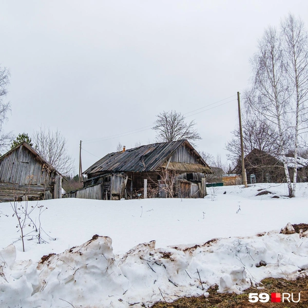 Часть домов разрушается: в них давно никто не живет | Источник: Тимофей Калмаков / 59.RU