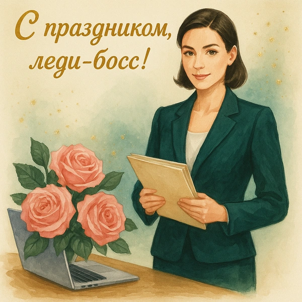 день шефа, день босса, открытка день босса, день босса картинка, день шефа открытка, открытки с днем шефа мужчине, картинка день шефа, день шефа прикольные картинки | Источник: theDay/DALL-E