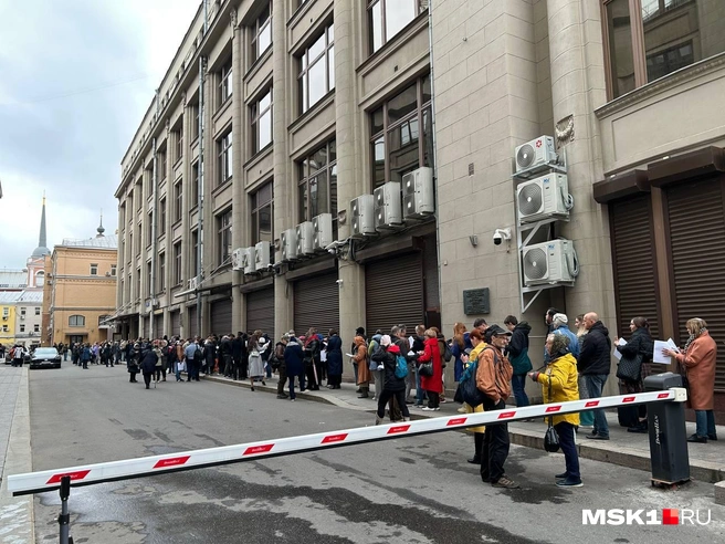 Больше ста человек собрались у приемной президента в центре Москвы | Источник: Римма Багдасарян / MSK1.RU