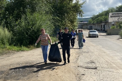 На субботнике читинцы убрали 20 кубометров мусора из Кайдаловки