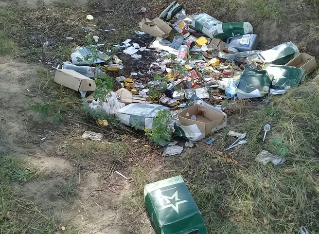 В Рыбновском районе десантники оставили после себя целое поле мусора | ya62.ru